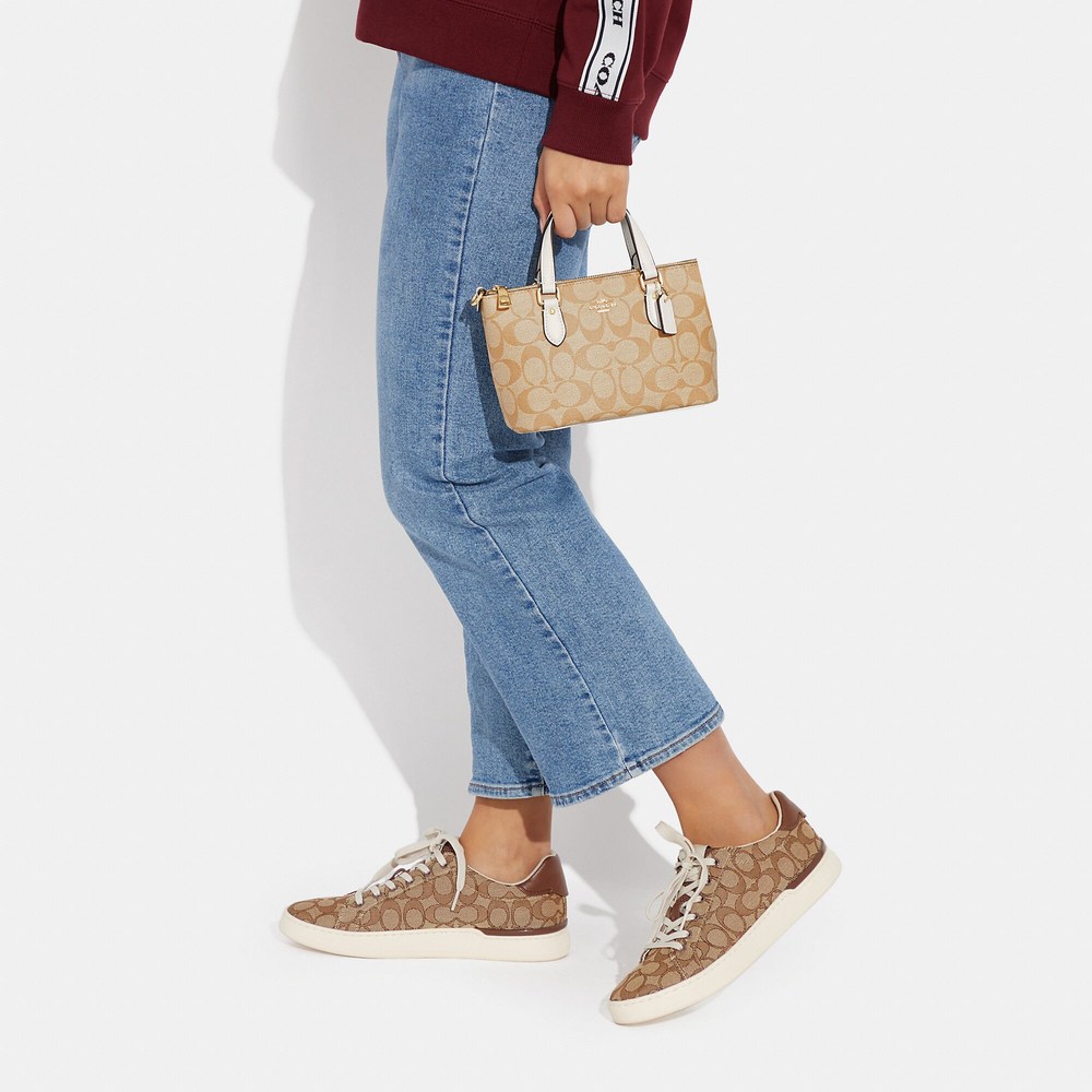 NWT Coach Outlet Mini Gallery Crossbody In Signature Canvas - Picture 6 of 6